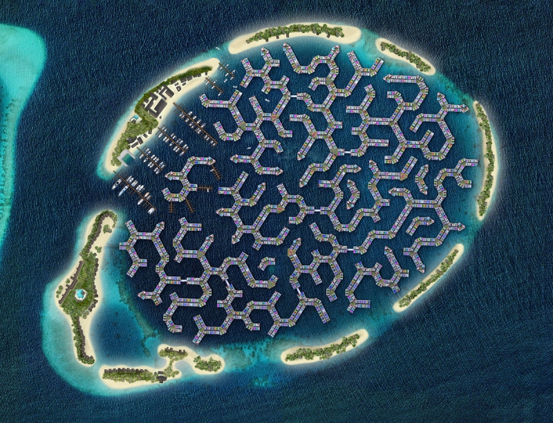 Úszó város épül a Maldív-szigeteknél