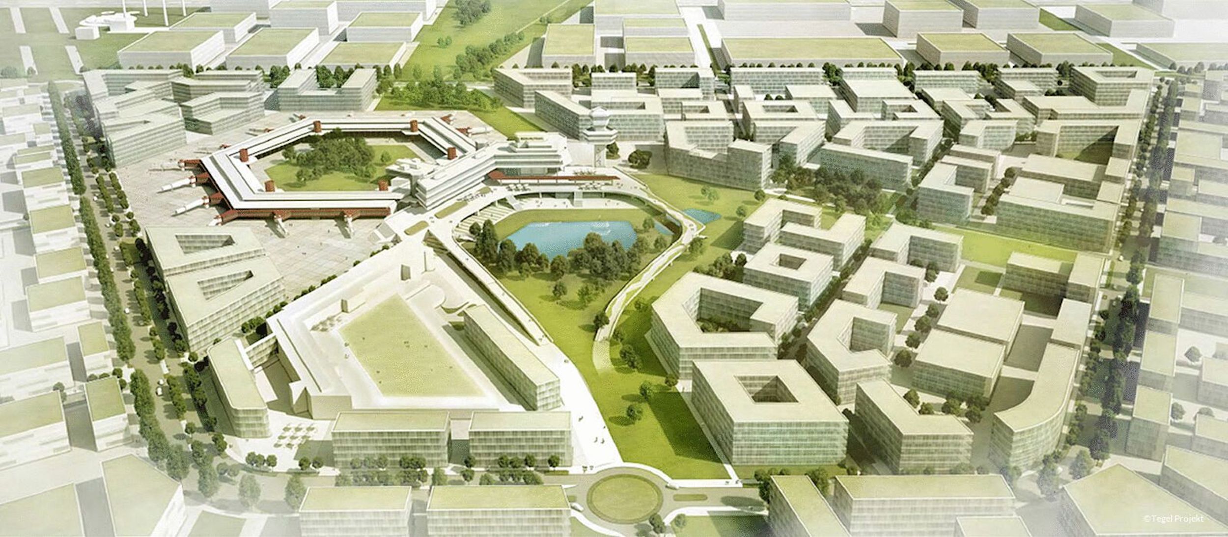 Berlin autómentes lakó- és technológiai negyeddé alakítja át az egykori Tegel repülőteret