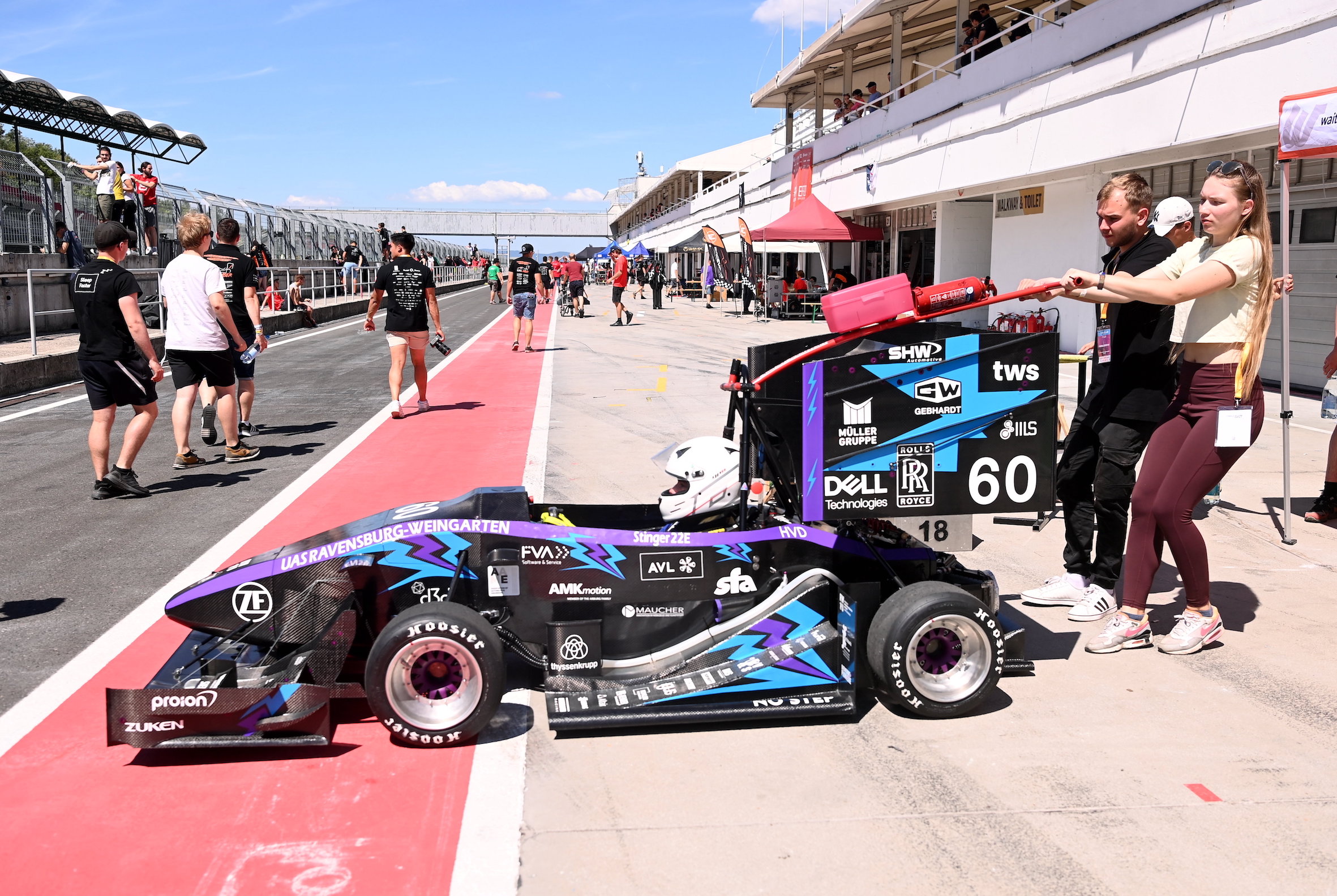 A Formula Student East nemzetközi hallgatói konstrukciós verseny a Hungaroringen