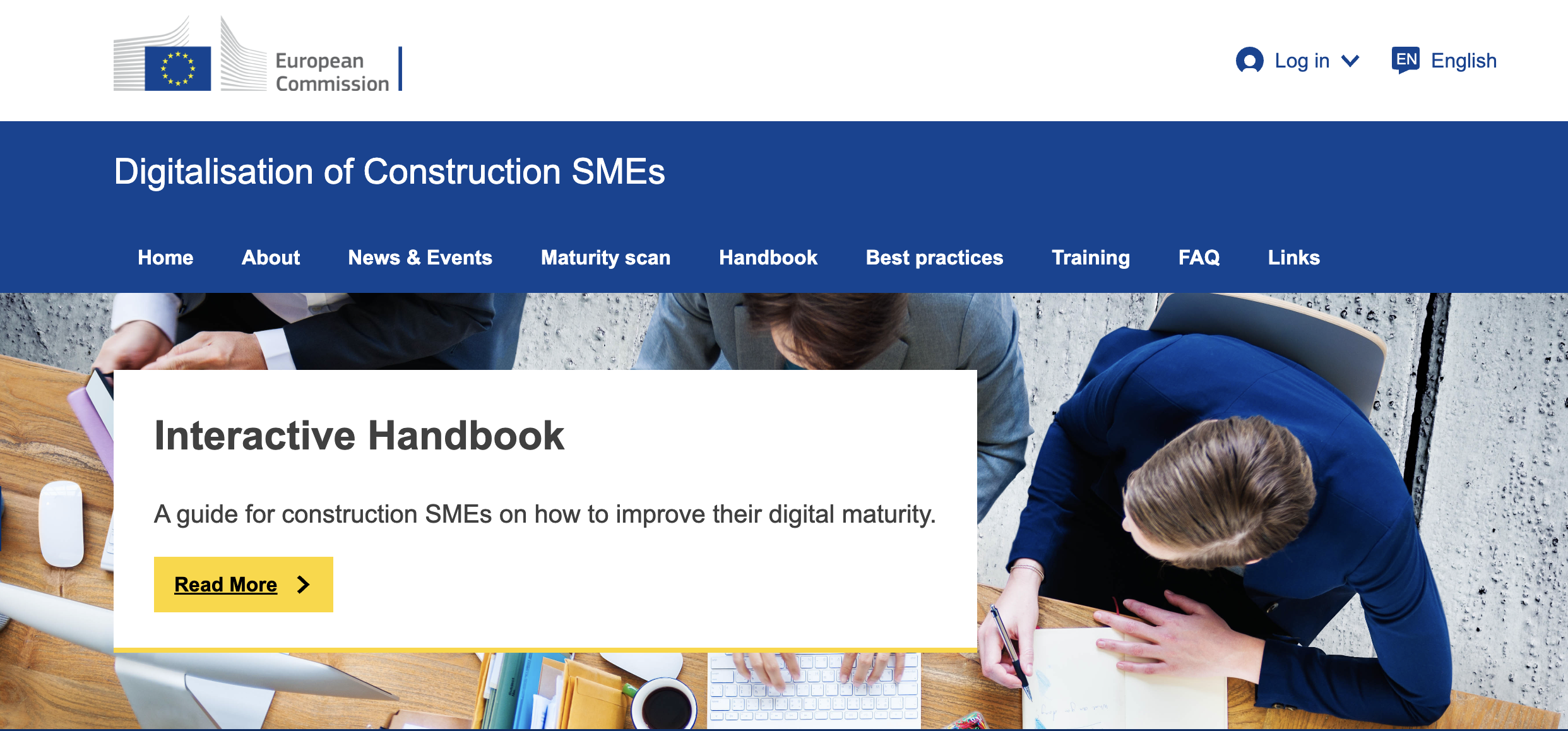 Már elérhető az EU építőipari kis- és középvállalkozások digitalizálódását támogató weboldala