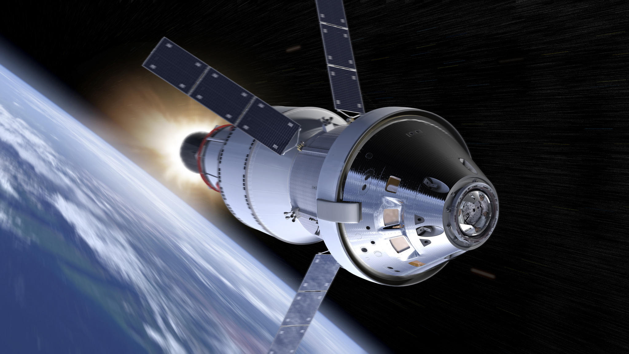 NASA: a Holdtól 130 kilométerre járt az Orion űrhajó