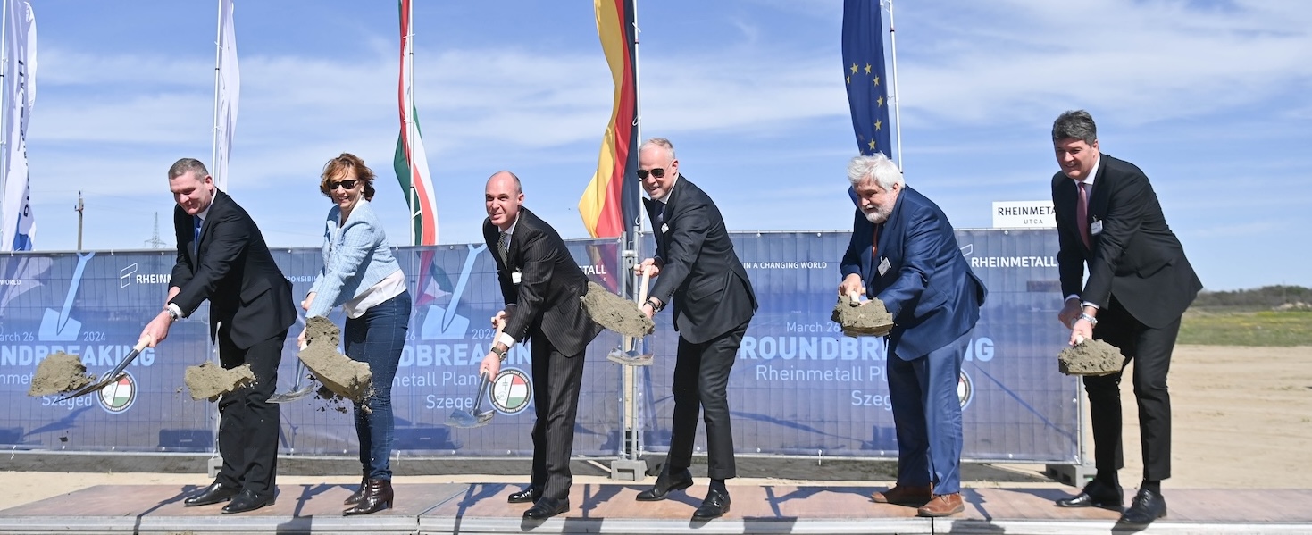 63 millió eurós beruházással épül a szegedi Rheinmetall gyár