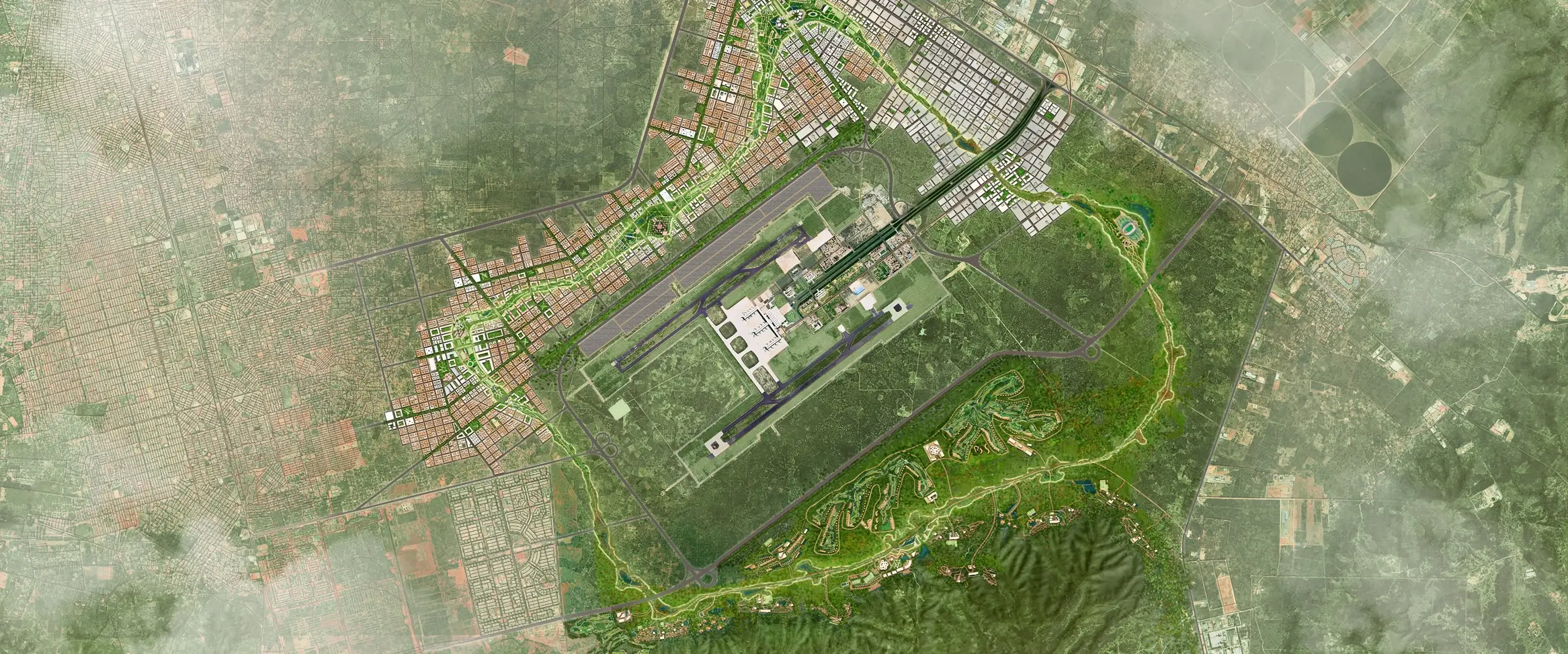 A Foster + Partners hatalmas aerotropoliszt tervez Angolának