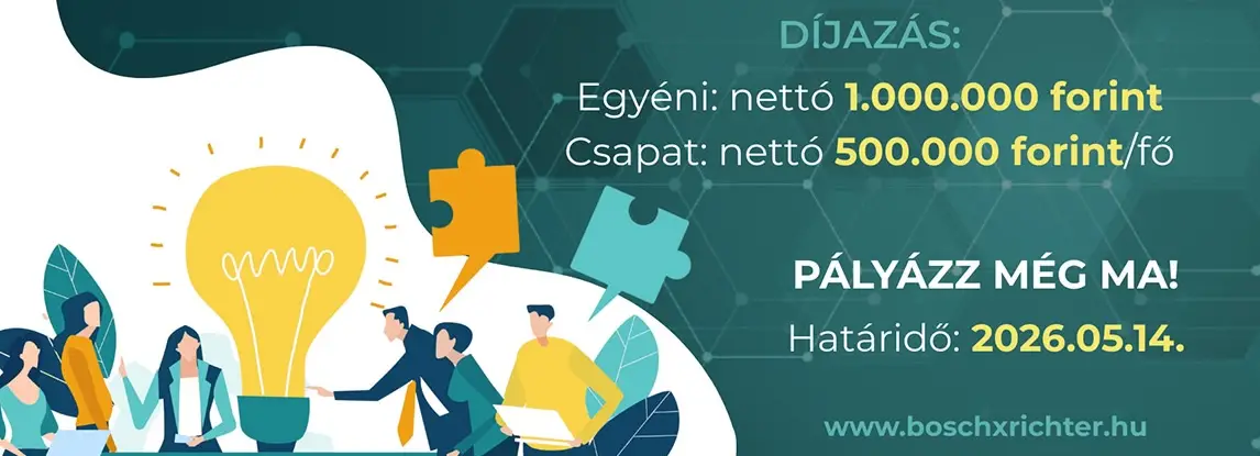 A jövő nem vár: innovátorok új generációját keresi a Bosch és a Richter